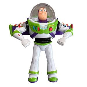 Buzz Lightyear Disney Pixar figure doll toy talks and buttons work